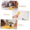 FRCOLOR Cotton Rope Dog Chew Toys, Slipper Shape, Yellow view 3