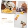 FRCOLOR Cotton Rope Dog Chew Toys, Slipper Shape, Yellow view 4