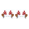 Christmas Hair Clips, 2 Pairs, Plastic Antler Design for Halloween Parties view 1