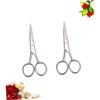 Beavorty 2-Piece Mustache Scissors for Men, Precision Beard and Mustache Trimming Scissors view 2