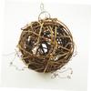 Housoutil Parrot Toy, Willow Branch Ball, 8 cm view 3