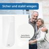 ADE Digital Bathroom Scale with Large LED Display | Non-Slip Safety Glass Surface | Accurate 100 g Increments | Elegant Matte White Finish | Up to 180 kg view 3