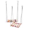 DOITOOL 2-Pack Parrot Swing with Chain and Wooden Bridge view 1