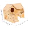 Housoutil Wooden Hamster House view 3