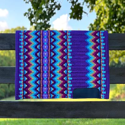 EQUIGEAR Western Show Horse Saddle Pad, New Zealand Wool, Handcrafted, Sensor Flex, SD98 (34 x 40 in)