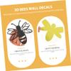 Gadpiparty 3D Bee Wall Stickers, Double-Layer Paper, Easy to Clean, for Kids' Rooms and Parties view 2