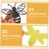 Gadpiparty 3D Bee Wall Stickers, Double-Layer Paper, Easy to Clean, for Kids' Rooms and Parties view 4