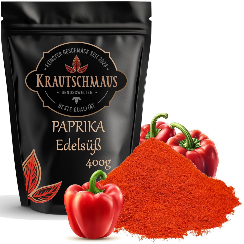 400 g Sweet Paprika Powder by Krautschmaus, Mild, No Additives
