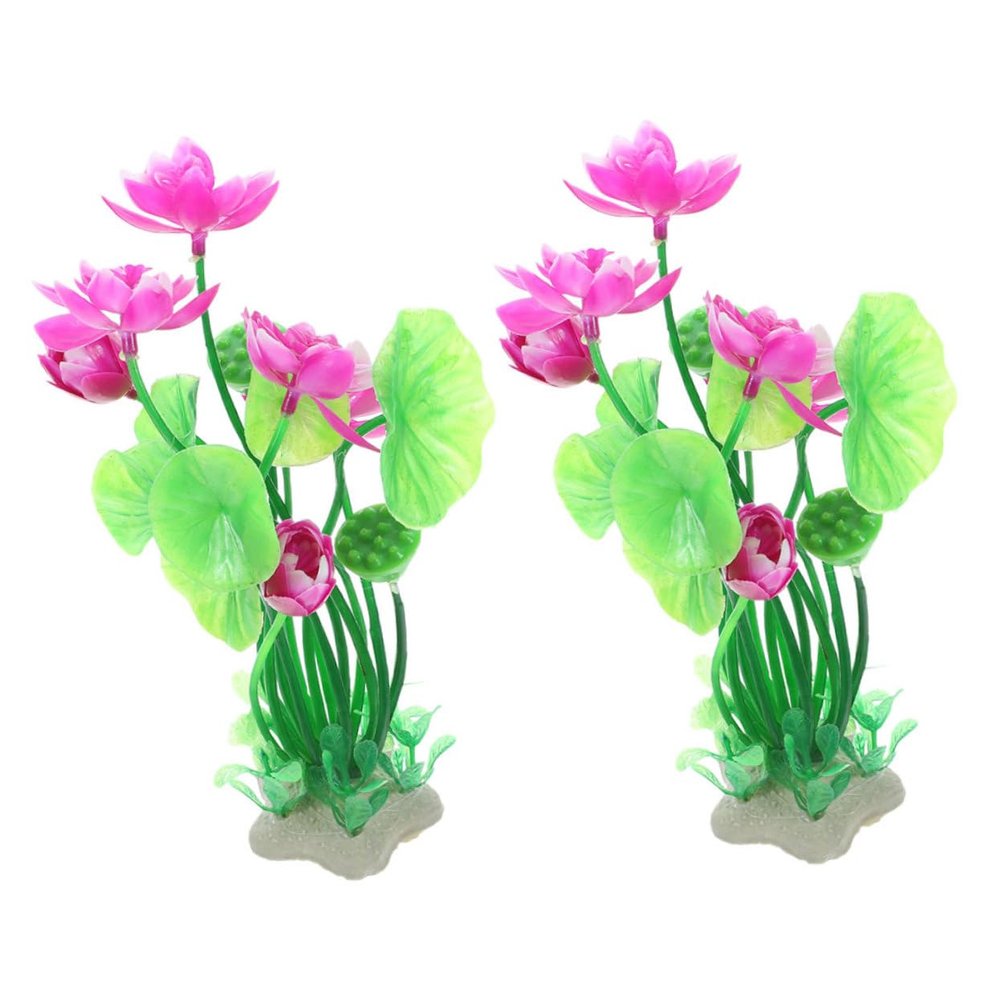 Housoutil 2pcs Water Plants and Aquarium Decoration