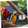 FRCOLOR 2-Pack Stainless Steel Hanging Bird Bowls for Cages view 2