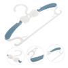 CAXUSD 10-Pack Extendable Children's Clothes Hangers, PP, Non-Slip, Blue view 2