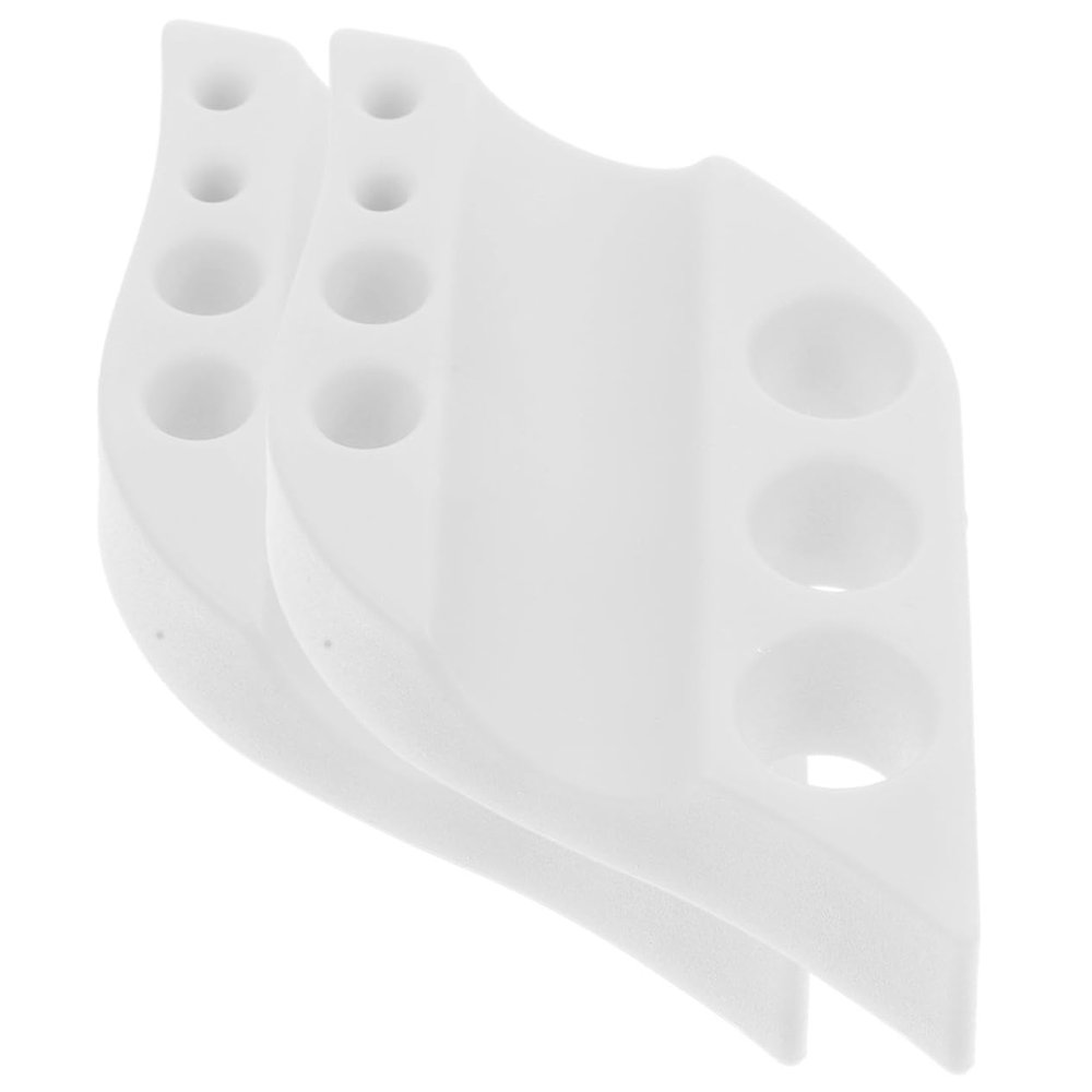 Housoutil Silicone Pigment Cup Holders, 2-Pack, White Tattoo Ink Cup Organizer