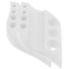 Housoutil Silicone Pigment Cup Holders, 2-Pack, White Tattoo Ink Cup Organizer view 1