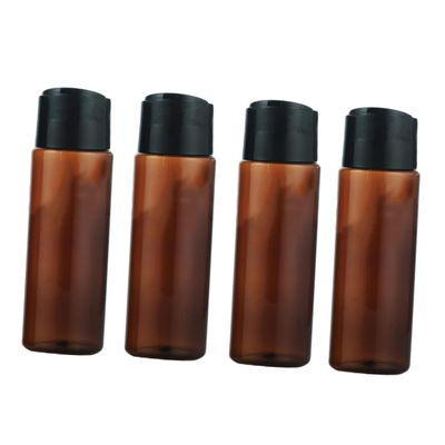 Brown 250 ml PET Lotion Dispenser Bottle for Camping and Travel