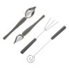 4-Piece Stainless Steel and PP Chocolate Dipping Spoons view 1