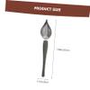 4-Piece Stainless Steel and PP Chocolate Dipping Spoons view 3
