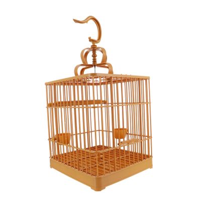 DOITOOL Plastic Bird Cage with Bottom Tray and Perch