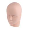 Silicone Eyelash Extension Practice Head for Makeup Practice, Khaki view 1