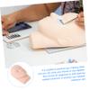Silicone Eyelash Extension Practice Head for Makeup Practice, Khaki view 2
