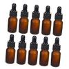 DOITOOL 2 mL Brown Glass Dropper Bottles, 10-Pack view 1