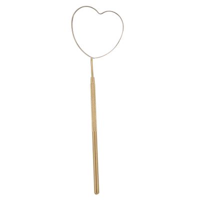 DOITOOL Heart-Shaped Stainless Steel Mirror for Eyelash Extensions, Portable and Easy to Clean