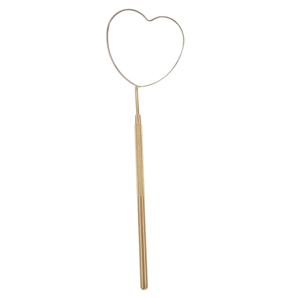 DOITOOL Heart-Shaped Stainless Steel Mirror for Eyelash Extensions, Portable and Easy to Clean