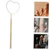 DOITOOL Heart-Shaped Stainless Steel Mirror for Eyelash Extensions, Portable and Easy to Clean view 2
