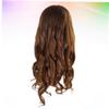 Training Mannequin Head, 60% Human Hair, 40% Synthetic Fibers, Brown view 3