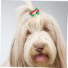 Housoutil 10-Pack Christmas Dog Hair Bows view 3