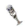 Halloween Party Skull Cosmetic Mirror, White Resin Tabletop Mirror view 1