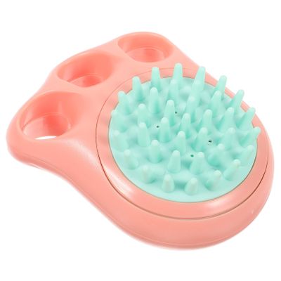 DOITOOL Dog Bath Brush with Shampoo Holder