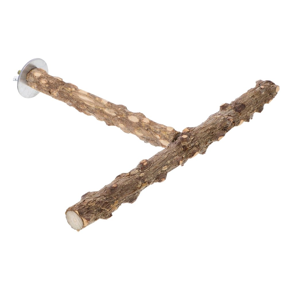 DOITOOL Natural Wood Parrot Perch and Chew Toy