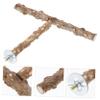 DOITOOL Natural Wood Parrot Perch and Chew Toy view 3