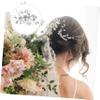 DOITOOL Rhinestone Flower Hair Comb for Brides view 2