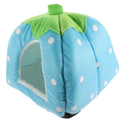 DOITOOL Blue Small Fabric Hamster House for Rats and Hamsters