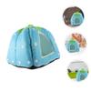 DOITOOL Blue Small Fabric Hamster House for Rats and Hamsters view 2