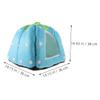 DOITOOL Blue Small Fabric Hamster House for Rats and Hamsters view 3