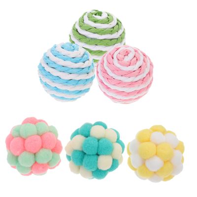 DOITOOL 6-Pack Interactive Plush Balls for Cats