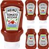 Heinz Tomato Ketchup, 50% Less Sugar, 500 Milliliters, 5-Pack view 1