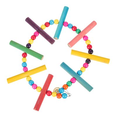 VILLFUL Wooden Bird Toy for Parakeets