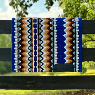 EQUIGEAR Western Show Horse Saddle Pad, New Zealand Wool, Handcrafted, Sensor Flex, SX92 (36" x 36")