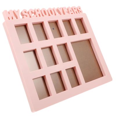 IMIKEYA Pink PVC School Photo Frame