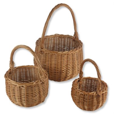 WIKLER Handwoven Willow Basket, 15 cm