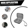 Black PU Electronics Cable Organizer Case with Lining view 3