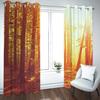 Noise-Reducing Blackout Curtains for Boys' Room, 2-Piece Set, 150 x 166 cm, 3D Tree Print view 3