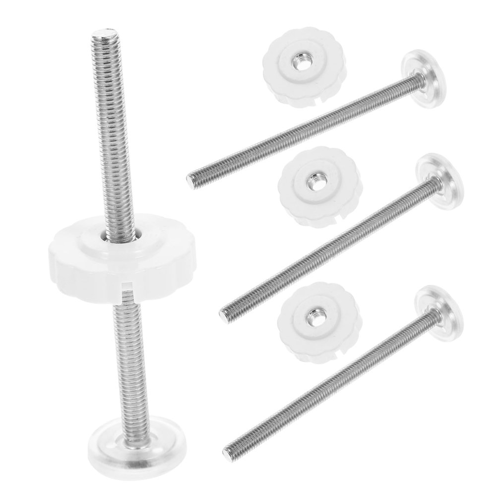 VICASKY Replacement Screws, Easy Installation and Secure Hold, Aluminum Alloy and ABS, 4 pcs, Gate Threaded Spindle Rods, Random Color