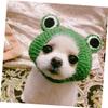 Hand-Knitted Cat Hat for Pets, Green, Size S 22–24 view 2