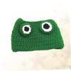 Hand-Knitted Cat Hat for Pets, Green, Size S 22–24 view 4