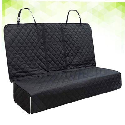 FRCOLOR Washable Car Dog Mat for Back Seat, Black