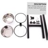 FRCOLOR Elevated Stainless Steel Feeder for Dogs and Cats view 3